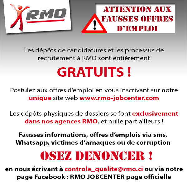 Offres d'emploi Frauduleuses, nhsitez pas  nous les signaler
